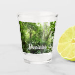 Dominican Rain Forest I Tropical Green Nature Shot Glass