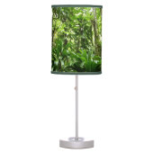 Dominican Rain Forest I Tropical Green Nature Table Lamp (Front)