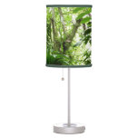 Dominican Rain Forest I Tropical Green Nature Table Lamp