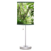 Dominican Rain Forest I Tropical Green Nature Table Lamp (Right)