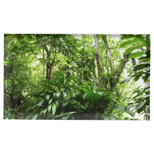 Dominican Rain Forest I Tropical Green Nature Table Number Holder