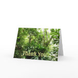 Dominican Rain Forest I Tropical Green Nature Thank You Card