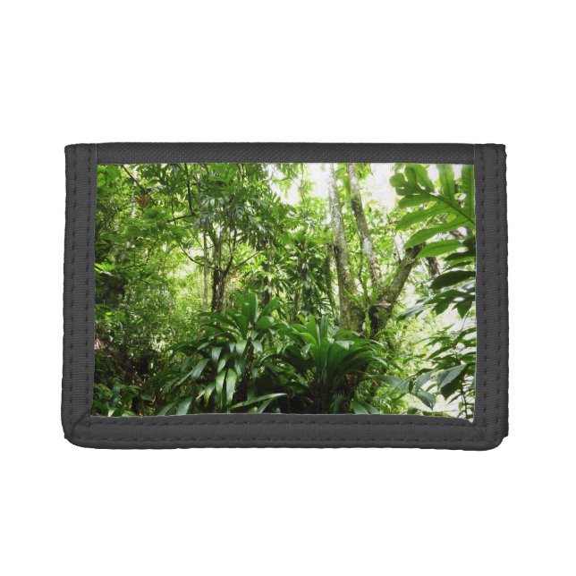 Dominican Rain Forest I Tropical Green Nature Trifold Wallet (Front)