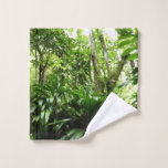 Dominican Rain Forest I Tropical Green Nature Wash Cloth
