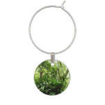 Dominican Rain Forest I Tropical Green Nature Wine Glass Charm