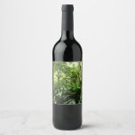 Dominican Rain Forest I Tropical Green Nature Wine Label