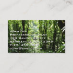 Dominican Rain Forest II Tropical Green Business Card