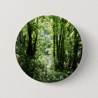 Dominican Rain Forest II Tropical Green Button