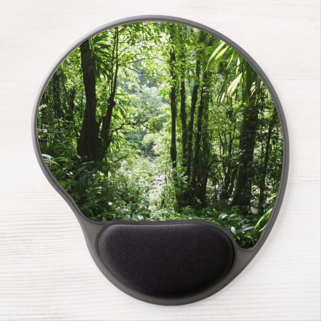 Dominican Rain Forest II Tropical Green Gel Mouse Pad (Front)