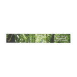Dominican Rain Forest II Tropical Green Wrap Around Label
