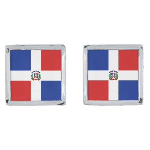 Dominican Rep Flag Cufflinks