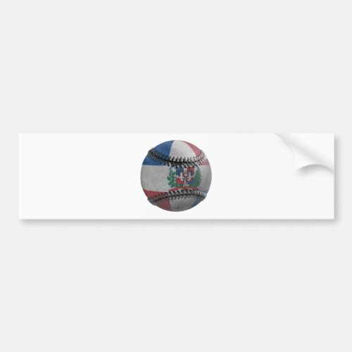 Dominican Republic Baseball Bumper Sticker Dominican Republic Baseball Bumper Sticker