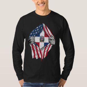 Dominican Republic Blood Inside Me Dominican Flag T-Shirt