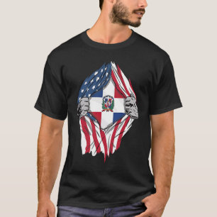 Dominican Republic Blood Inside Me Dominican Flag T-Shirt