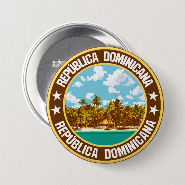 Dominican Republic                                 Button (Front & Back)