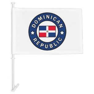 Dominican Republic Car Flag