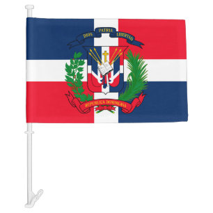 Dominican Republic Car Flag