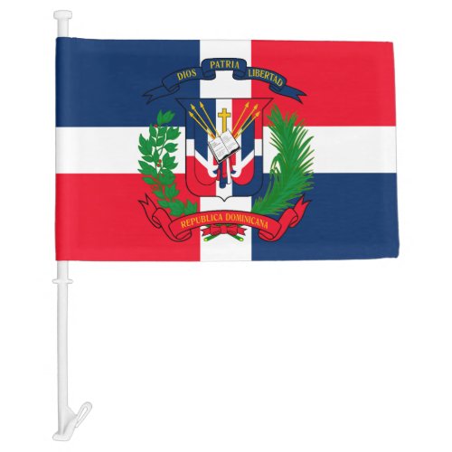 Dominican Republic Car Flag