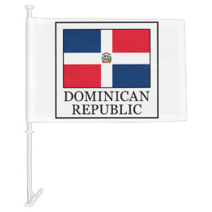 Dominican Republic Car Flag