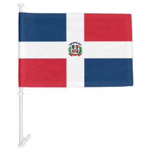 Dominican Republic Car Flag
