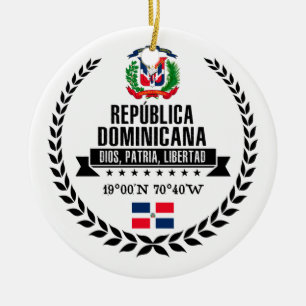 Dominican Republic Ceramic Ornament