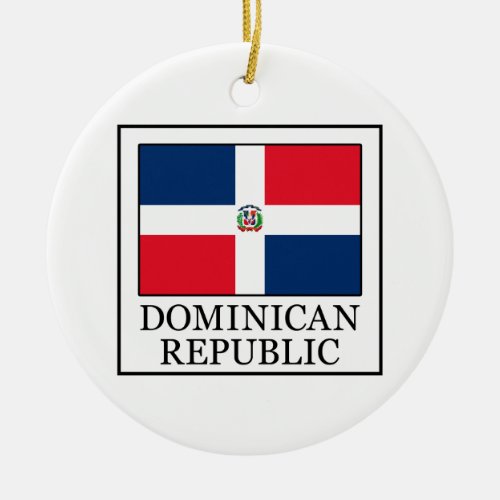 Dominican Republic Ceramic Ornament