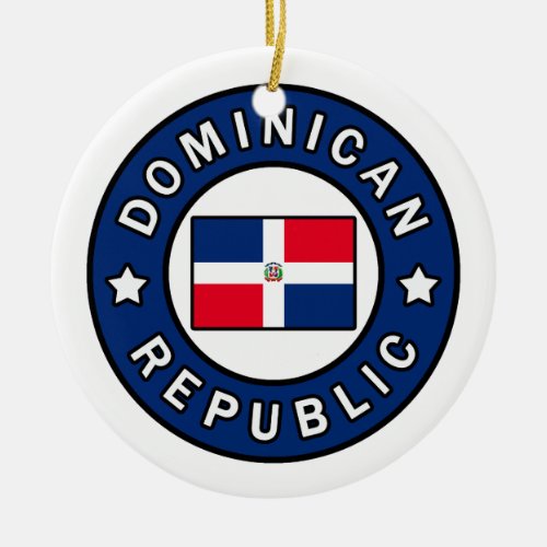 Dominican Republic Ceramic Ornament