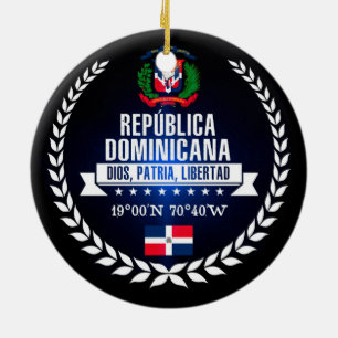 Dominican Republic Ceramic Ornament