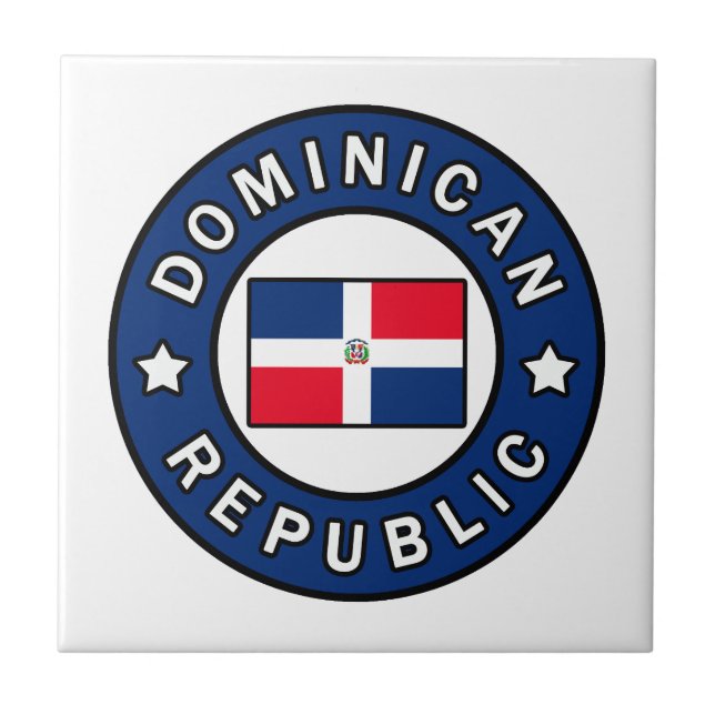 Dominican Republic Ceramic Tile (Front)
