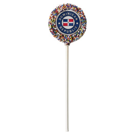 Dominican Republic Chocolate Covered Oreo Pop (Front)