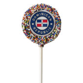 Dominican Republic Chocolate Covered Oreo Pop (Zoomed)