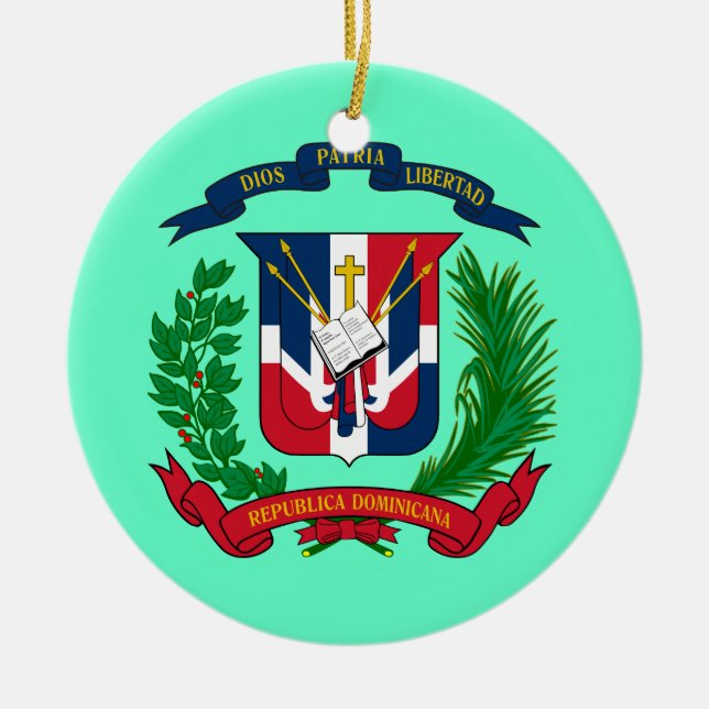 DOMINICAN REPUBLIC* Christmas Ornament (Front)