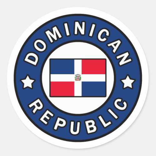 Dominican Republic Classic Round Sticker