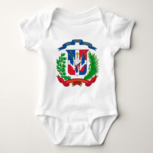 Dominican Republic Coat of Arms Baby Bodysuit