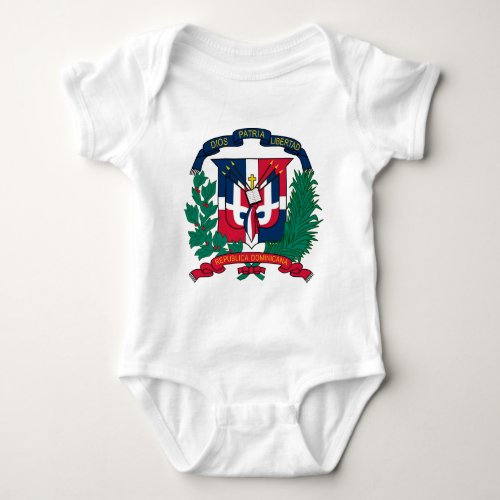 Dominican Republic coat of arms Baby Bodysuit