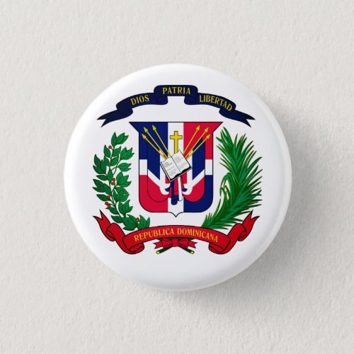 Dominican Republic coat of arms Button