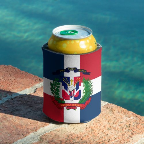 Dominican Republic coat of arms Can Cooler