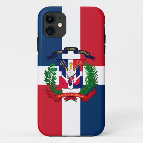 Dominican Republic coat of arms iPhone 11 Case