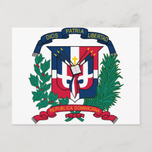 Dominican Republic Coat of arms DO Postcard
