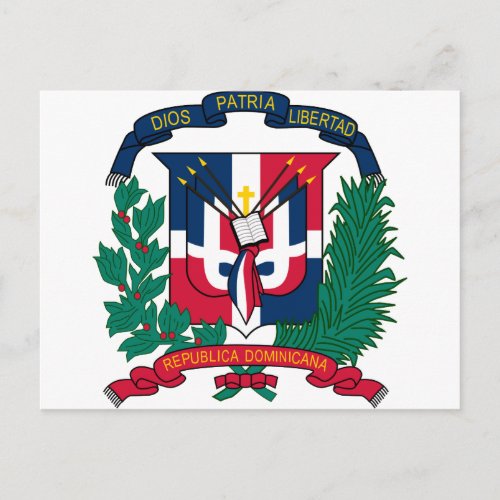 Dominican Republic Coat of arms  DO Postcard