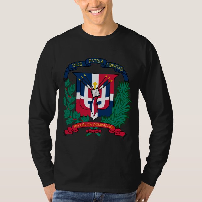 Dominican Republic Coat of arms  DO T-Shirt (Front)