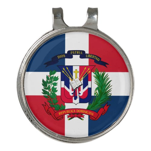 Dominican Republic coat of arms Golf Hat Clip