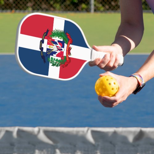 Dominican Republic coat of arms Pickleball Paddle