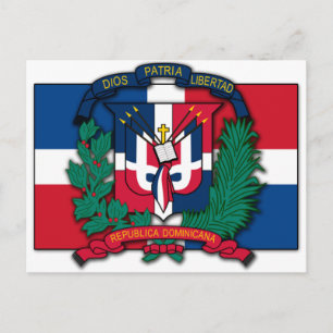 Dominican Republic Coat of Arms Postcard