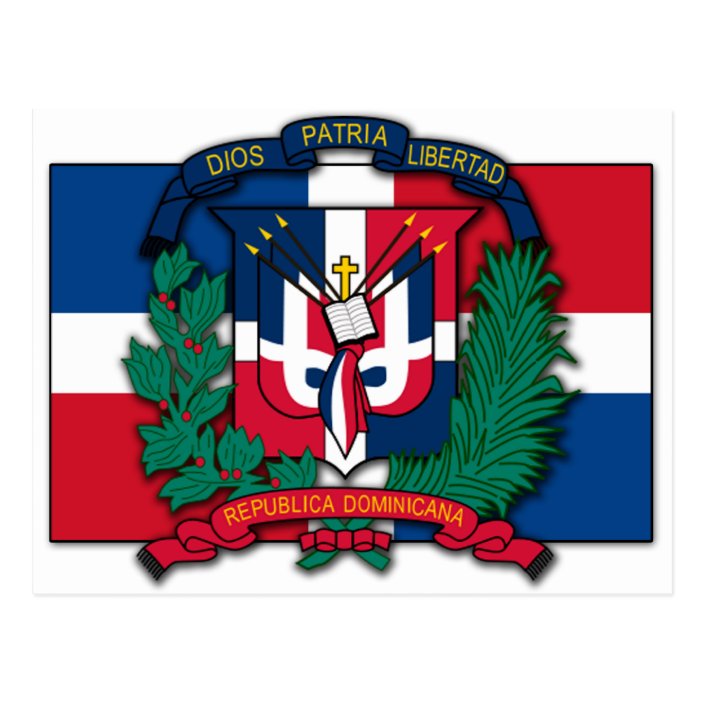Dominican Republic Coat of Arms Postcard