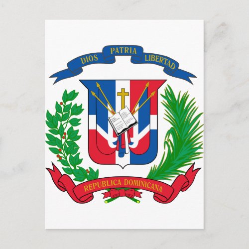 Dominican Republic Coat of Arms Postcard