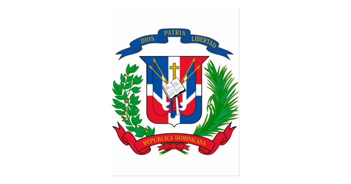 Dominican Republic Coat of Arms Postcard