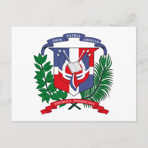Dominican Republic Coat of Arms Postcard