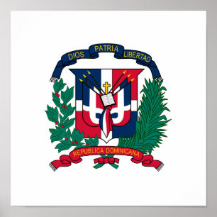 Dominican Republic Coat of Arms Poster