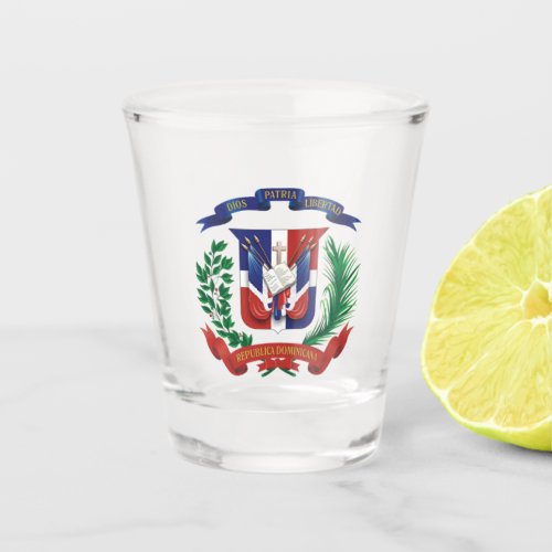 Dominican Republic Coat of Arms Shot Glass